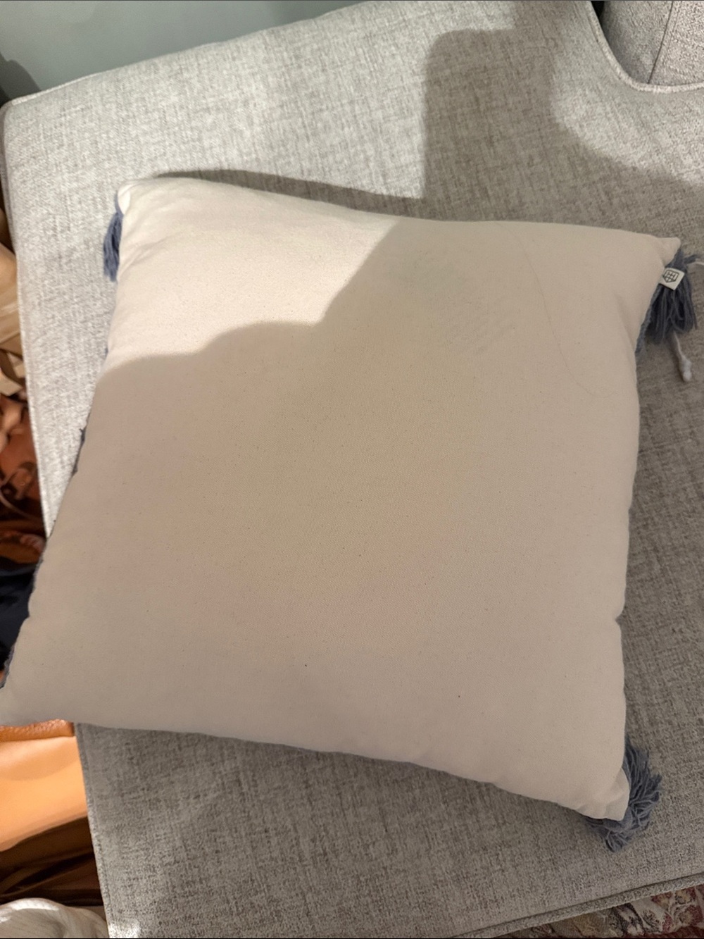 Hearth & hand throw pillow 18x18 with pillow insert - Picture 3 of 4